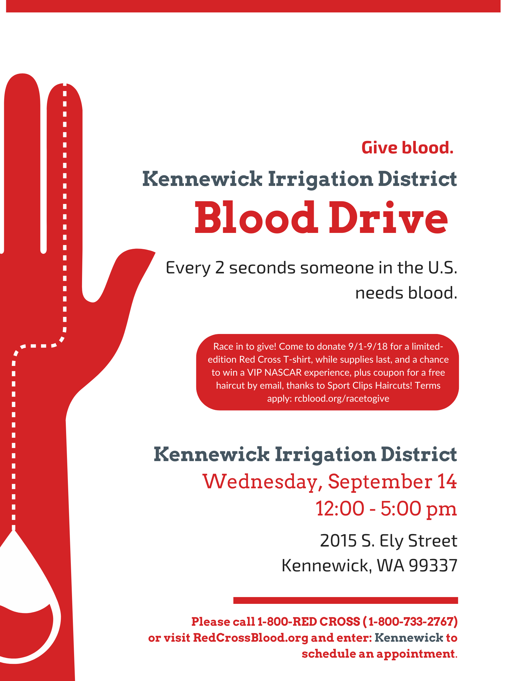 KID Blood Drive Kennewick Irrigation District